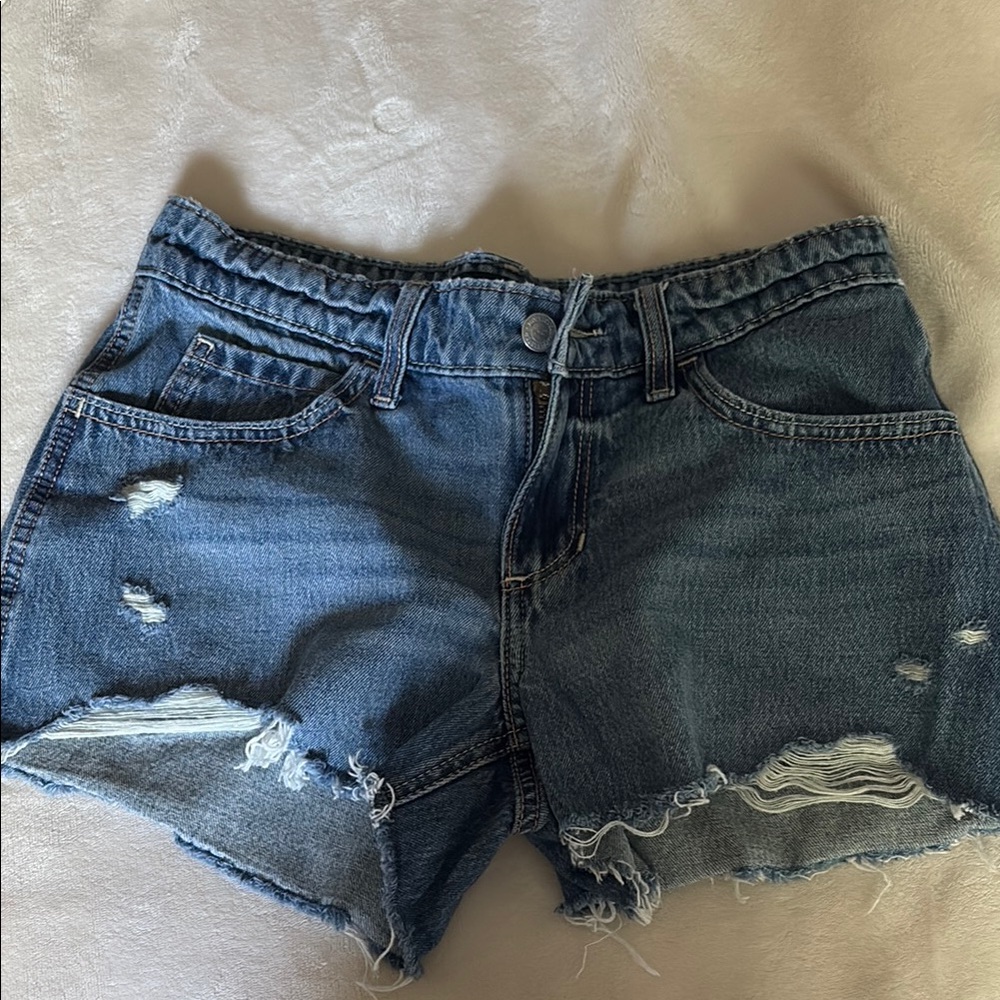 hollister lo rise denim shorts